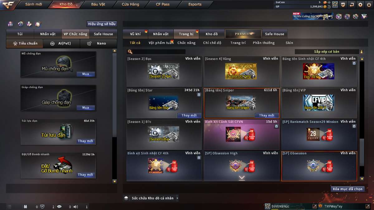 shop acc cf uy tin gia re